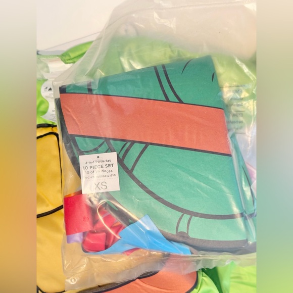 Teenage Mutant Ninja Turtles 4-in-1 Halloween Costume  Leo Raph Mic Don 4/5 XS - Picture 5 of 8